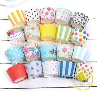 Lốc 50 cốc cupcake, ly giấy