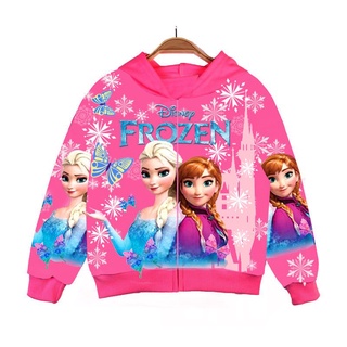 Áo Khoác Bé Gái Elsa Pony In 3D 2 mặt trước sau , thun mềm mịn AKB01