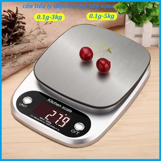 Cân điện tử nhà bếp mini định lượng từ 0.1gram đến 5kg , Cân tiểu ly làm bánh độ chính xác cao[CÂN CHÍNH XÁC]