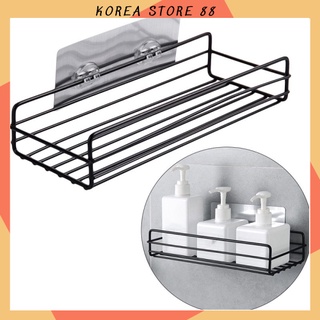 Kệ Dán Tường Sắt Hình Chữ Nhật Đựng Đồ Nhà Tắm Nhà Bếp Sang Trọng Tiện Dụng 88284 Korea Store 88