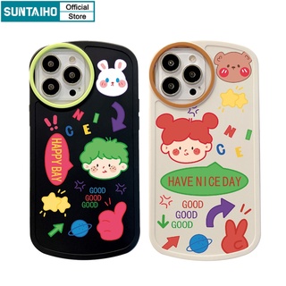 SUNTAIHO Ốp lưng iphone Ốp điện thoại TPU mềm chống vỡ in hình thích hợp cho iphone 11 12 13 pro promax xr xs max 7 8 plus
