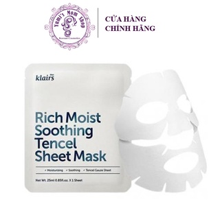 Mặt Nạ Dưỡng Ẩm, Bảo Vệ Da Khỏe Mạnh Klairs Rich Moist Soothing Tencel Sheet Mask 25ml
