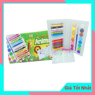 Bút Sáp Màu Animal WinQ 16 Màu Mã số AN02