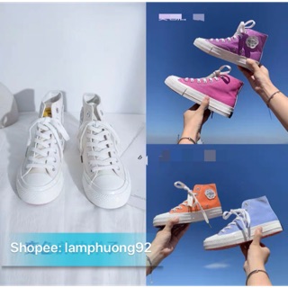 Giày sneaker cao cổ biến đổi màu hologram