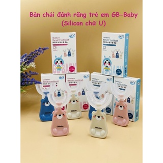Bàn chải đánh răng chữ U bằng silicon cho bé - bàn chải răng Hàn Quốc GB Baby