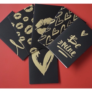 Sét Thiệp 2 món : Thiệp + Phong Bì Nhũ Vàng, Thiệp Giấy Kraft, Thiệp Giấy Vintage Đen, Thiệp Handmde, Thiệp Cao Cấp