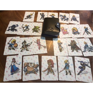 Thẻ Amiibo Zelda 25 card tặng kèm ví da hộp sắt
