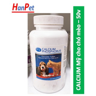1 lọ - Can xi mỹ (hanpet 4711635) bổ sung canxi khoáng chất chó mèo