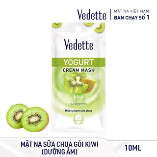Mặt Nạ Kem Sữa Chua Kiwi 10ml VEDETTE - DƯỠNG DA ẨM &amp; SÁNG DA - TPM045