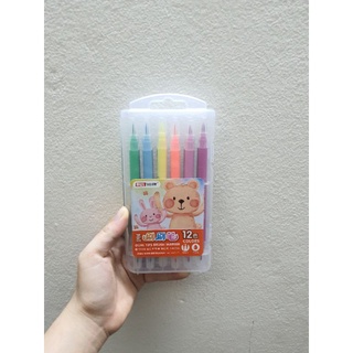 Bút dạ 2 đầu 12 màu RUI 6027 12