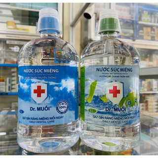 NƯỚC SÚC MIỆNG DR MUỐI / DR MUỐI TRUYỀN THỐNG VÀ VỊ CHANH THƠM MÁT - CHAI 500ML.
