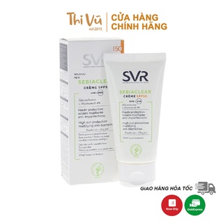 Kem Chống Nắng SVR Sebiaclear Creme Dành Cho Da Dầu Mụn SPF50 50ml  - Thi Vũ
