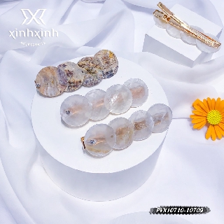 Kẹp tóc mái vỏ sò đính đá - Xinh Xinh Accessories