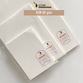 100 tờ giấy kem 80gsm - A4 A5 A6 - Dùng in ấn, vẽ phác thảo, ghi chú - STHM PPS