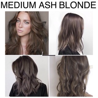Thuốc Nhuộm Tóc Màu Nâu Lạnh, Nâu Khói Lạnh 7.1 Medium Ash Blonde