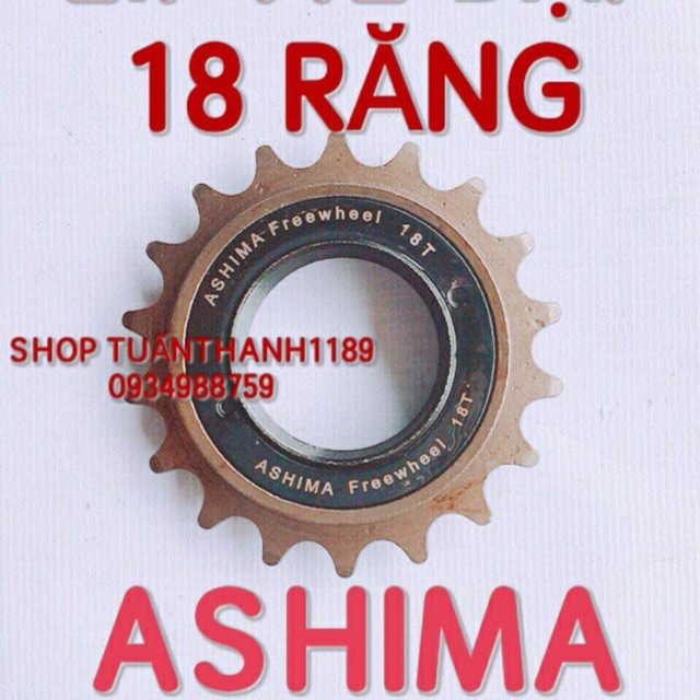 LÍP XE ĐẠP 18 RĂNG ASHIMA