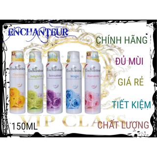 ENCHANTUER_ XỊT KHỬ MÙI CHO NỮ ENCHANTUER CHÍNH HÃNG 150ML