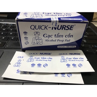 Bông tẩm cồn tiệt trùng (cồn khô) (Hộp 100 cái)