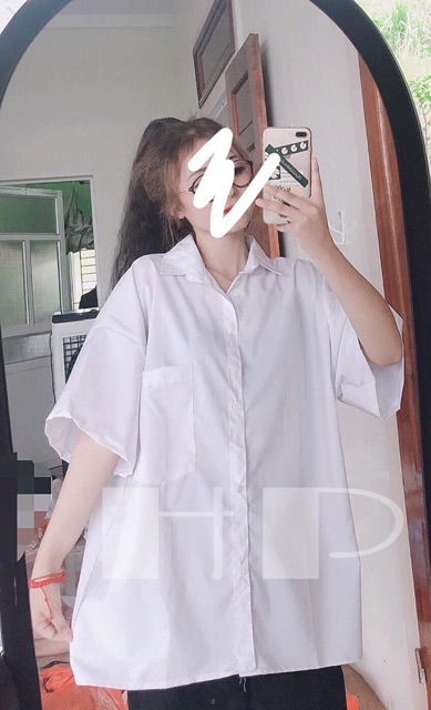 Áo sơ mi tay lỡ