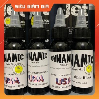 Mực xăm hình màu đen đánh bóng chính hãng dynamic blk hàng có sẵn