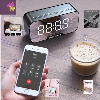 Loa Bluetooth Kiêm Đồng Hồ G10 Mặt Gương Hiển Thị Đèn Led - Đài FM - Đồng Hồ Báo Thức