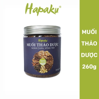 Muối Ngâm Chân Thảo Mộc HAPAKU Giảm Nhức Mỏi Bàn Chân, Mồ Hôi Trộm, Tẩy Da Chết, Đỡ Tê Lạnh &amp; Thư Giãn 260g