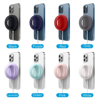 Đế Sạc Không Dây Cầm Tay Bằng Silicon Cho for Apple for iPhone 12 Pro Max Ốp