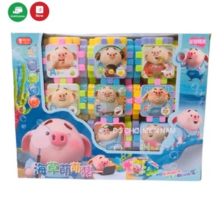 [Chọn mẫu] Hộp đồ chơi m xếp hình đơn giản 27 chi tiết dành cho bé phát triển trí tuệ chó cứu hộ, Zootapia, PJMasks