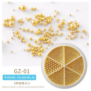 bi khay tròn mix size - phụ kiện nail