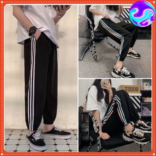 Quần jogger nữ dây rút vải nỉ cạp chun mềm mát ống bó - Quần baggy nữ bo chun gấu màu đen kem mặc đi học Đi làm thể dục