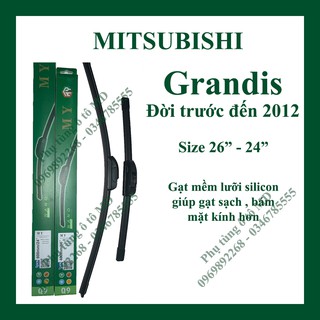 Bộ gạt mưa Mitsubishi Grandis các đời và các dòng xe khác của Mitsubishi: Jolie, Lancer, Mirage, Outlander, Pajero