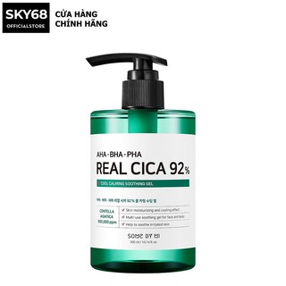 Gel Dưỡng Cấp Ẩm, Làm Dịu Mát Da, Giảm Mụn Some By Mi AHA - BHA -PHA Real Cica 92% Cool Calming Soothing Gel 300ml