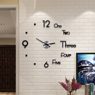 Đồng Hồ Treo Tường 3D Chất Liệu Acrylic DIY Trang Trí Xinh Xắn