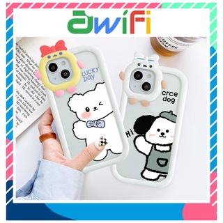 Ốp lưng iphone nơ camera hình vuông cún nice day 6/6splus/7/7plus/8/8plus/x/xs/11/12/13/pro/max/plus/promax-Awifi B5-15
