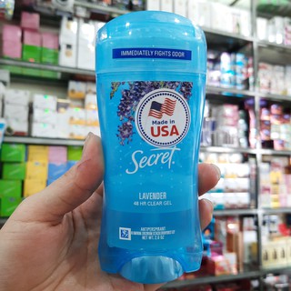 Lăn khử mùi nữ Secret Clear Gel Luxe Lavender 73g ngăn mồ hôi- Mỹ