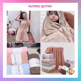 (HQ)Khăn tắm bông hàn quốc 70x140 cm 300g chất khăn bông lông cừu siêu mềm mịn thấm hút nước cực thích hợp cho cả mẹ v