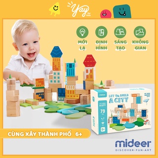 Trò Chơi Xếp Khối Gỗ - Cùng Xây Thành Phố | Let's Build A City - Mideer 6+