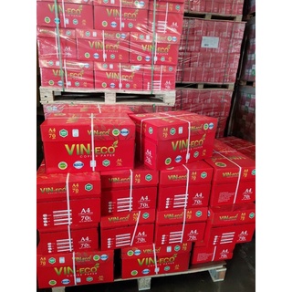 1 xấp ream ram Giấy A4 Vin Eco định lượng 68gsm