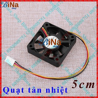 Quạt tản nhiệt 12V 5x5x1cm 7 cánh / 9 cánh