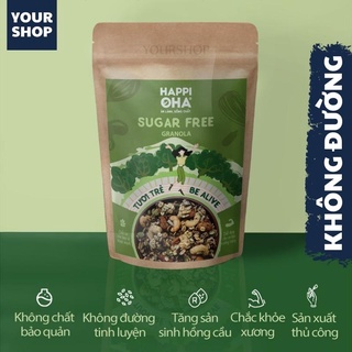 Ngũ Cốc Ăn Kiêng Granola SUGAR FREE - Yourshop - Hỗ trợ giảm cân - Ngũ cốc ăn sáng