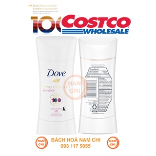 THANH LÝ DATE CẬN [LẺ 1 CÂY] Lăn Khử Mùi Chứa Kem Dưỡng Ẩm Dove Advanced Care 100 Colors Clear Finish (COSTCO USA)
