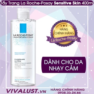 Nước tẩy trang LA ROCHE-POSAY Micellair Water Ultra Sensitive Skin 400ml ♥ Dành Cho DA NHẠY CẢM - HÀNG CHÍNH HÃNG