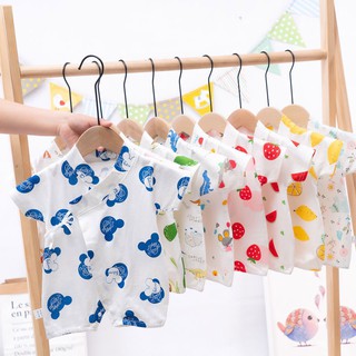Body yukata cotton ngắn tay cho bé trai bé gái 0-15tháng Hàng Quảng châu xuất Nhật YKT02