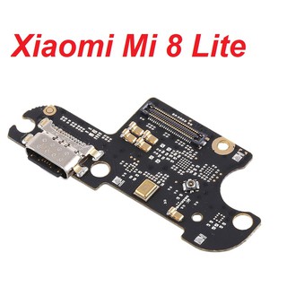 Cụm mạch sạc XIAOMI Mi 8 Lite kèm micro jack tai nghe charger port usb bo main mainboard cổng chân sạc thay thế