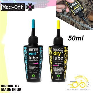 Dầu nhớt tra sên xích líp xe đạp MUC-OFF DRY LUBE / WET LUBE 50ml - Hàng chính Hãng