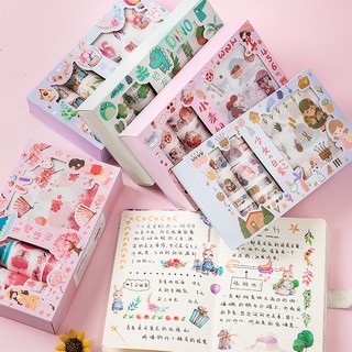 [Mã LIFEBOOK1 giảm 30K đơn 150K] Bộ 20 món sticker, washi độc đáo dễ thương