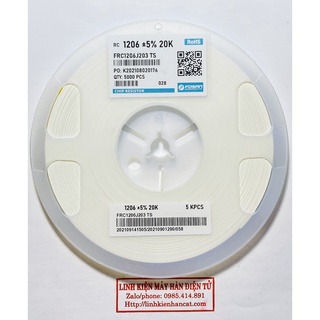 100 Con Điện Trở Dán 20K Kiểu 1206 SMD