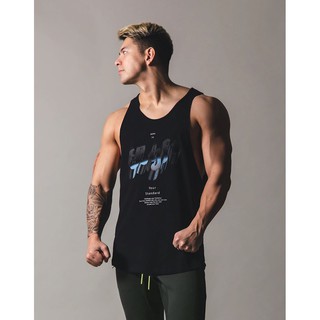 Áo tanktop tập gym nam LYFT chất cotton 100% co dãn 4 chiều