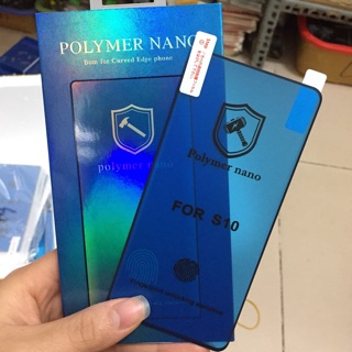 Dán full màn Polymer nano Galaxy S10 có cảm biến vân tay