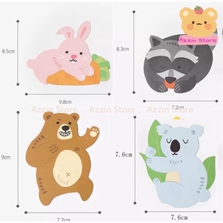 300 Giấy Thiệp Trang Trí Kẹo Mút Hình Động Vật Dễ Thương Azzin Store